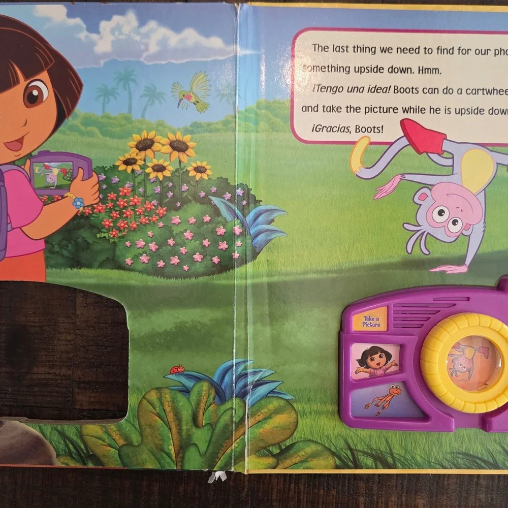 Lot 2 Dora the Explorer Sound Books Potty Time Big Sister & Smile for the Camera